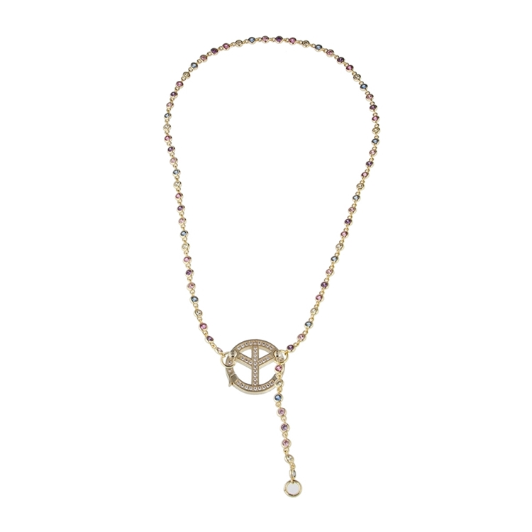 Choker Peace Zircônia Rainbow