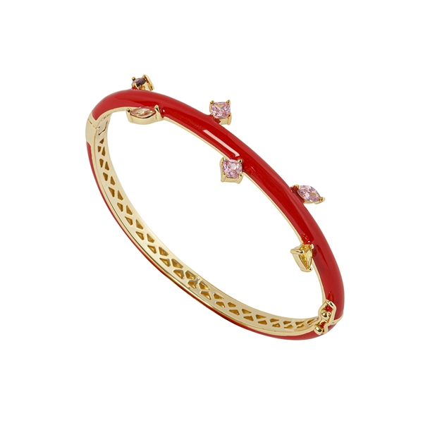 Bracelete Esmaltado Zircônias Lapidadas