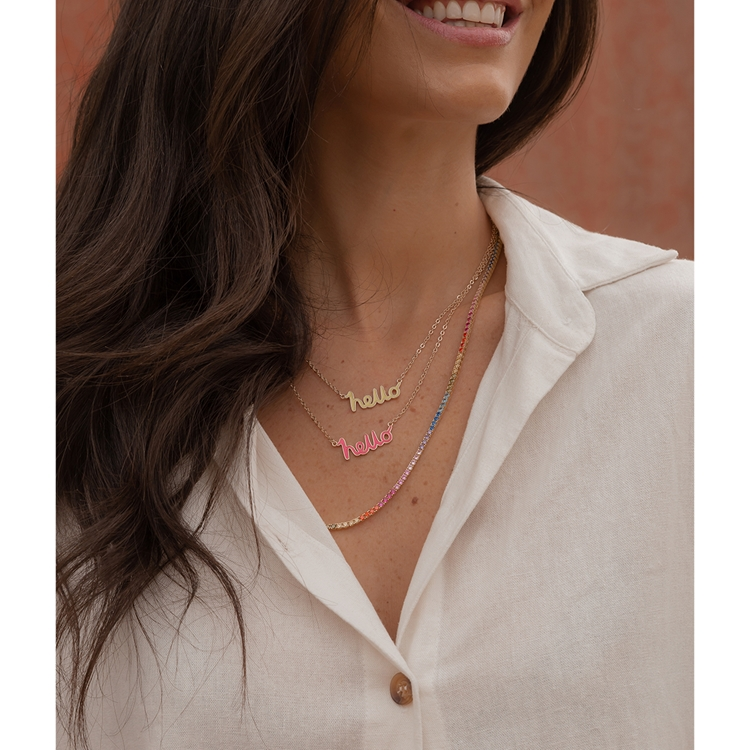 Colar Hello