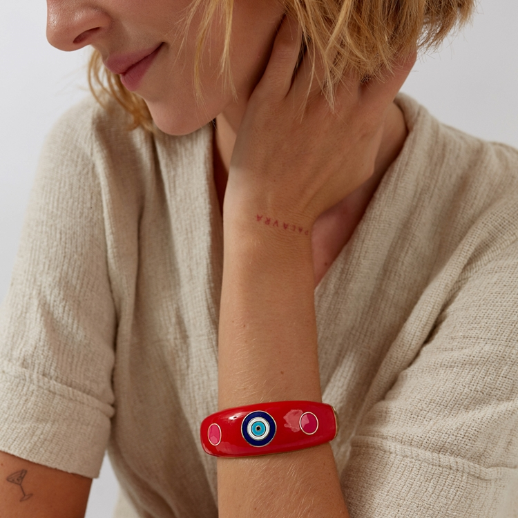 Pulseira  Esmaltado Olho Grego