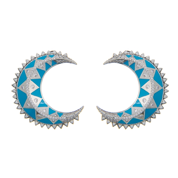 Brinco Lua Esmaltado