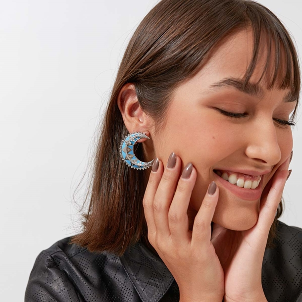 Brinco Lua Esmaltado