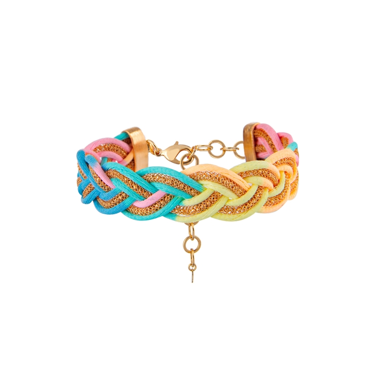 Pulseira Corda Fio Metalizado