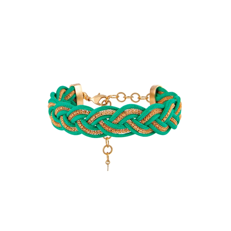 Pulseira Corda Fio Metalizado