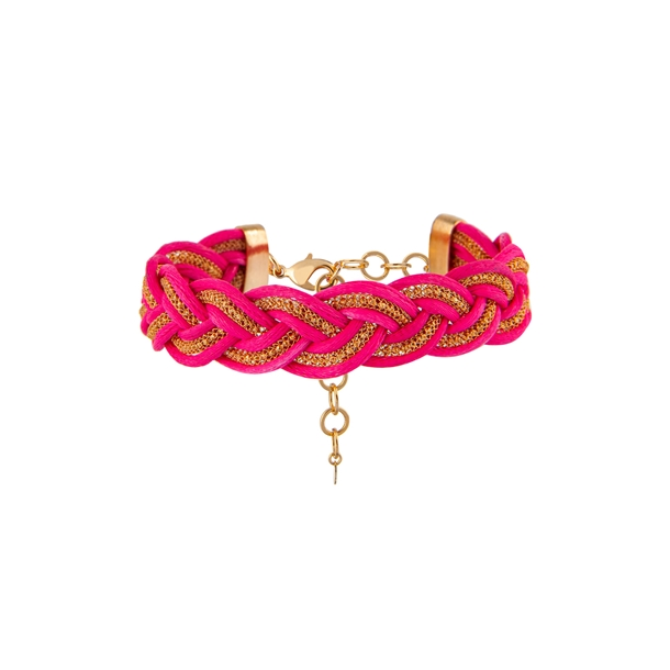 Pulseira Corda Fio Metalizado