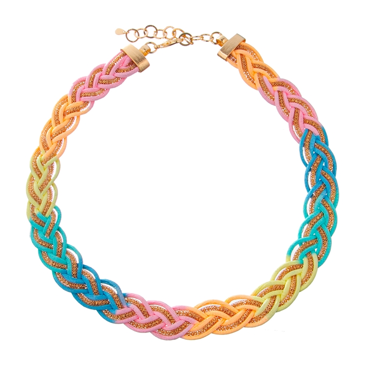 Colar Corda Fio Metalizado