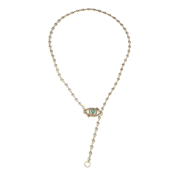 Choker Olho Grego Zircônia Cristal