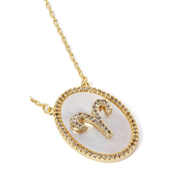 Colar Signo Madre Pérola Cristal