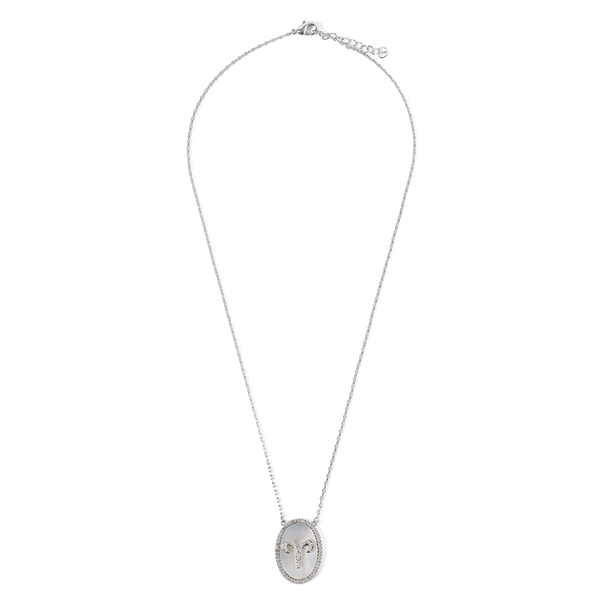 Colar Signo Madre Pérola Cristal