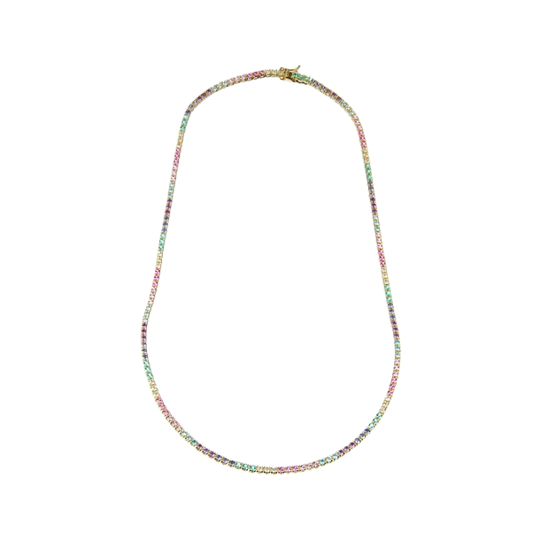 Colar Riviera Anna Rainbow 45cm