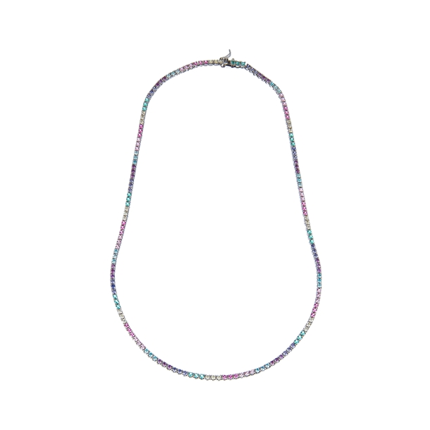 Colar Riviera Anna Rainbow 45cm