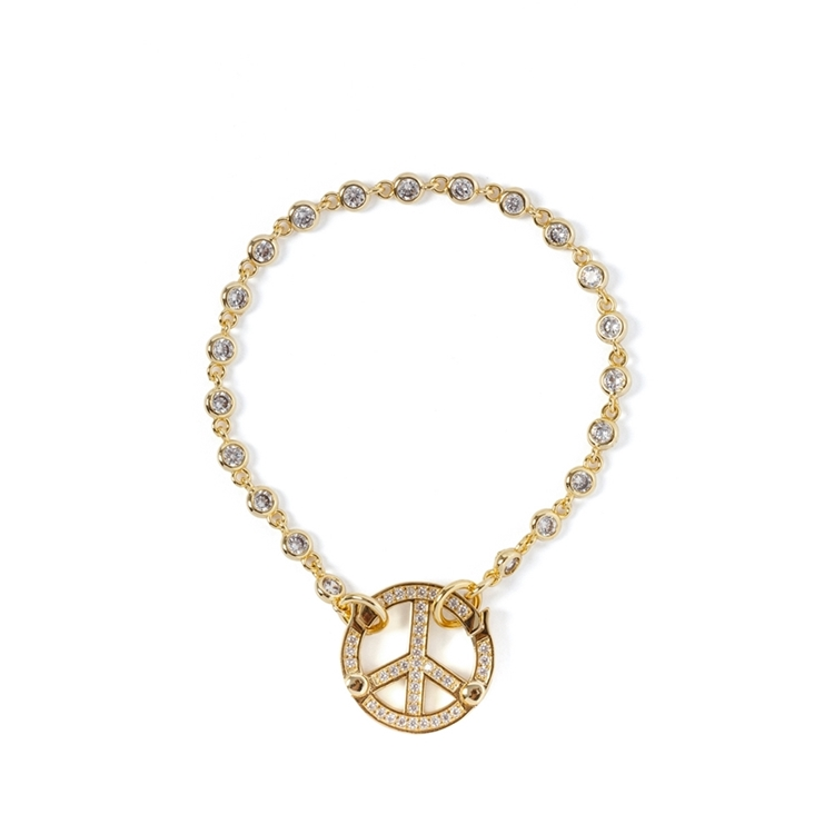 Pulseira Peace Zircônia Cristal