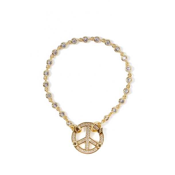 Pulseira Peace Zircônia Cristal