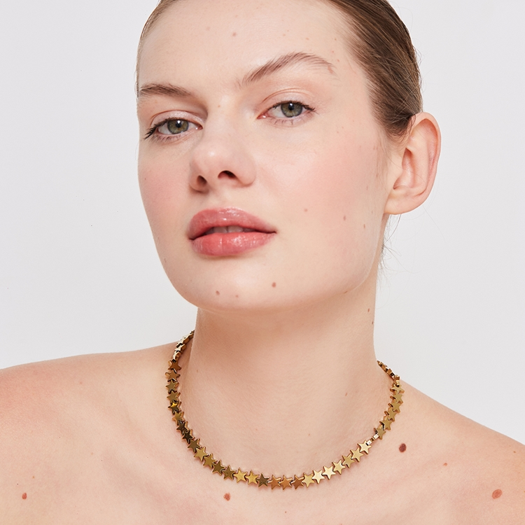 Choker Hematita Estrelas