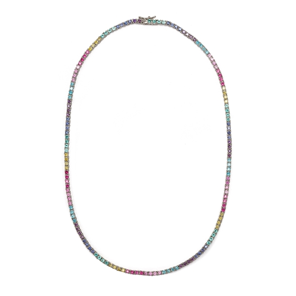 Colar Riviera Aurora Rainbow 38cm