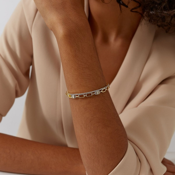 Bracelete Elos Zircônias