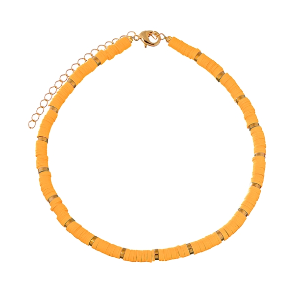 Colar Beads Hematitas Laranja