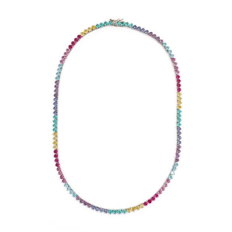 Colar Riviera Tiana Rainbow 80cm