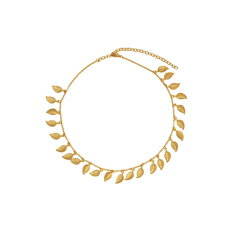 Colar Choker Folhas