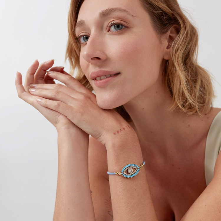Pulseira Energy Olho de Proteção Zircônias