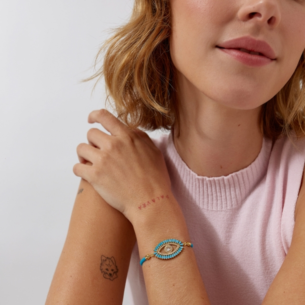 Pulseira Energy Olho de Proteção Zircônias