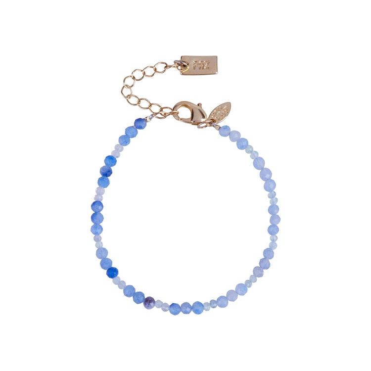 Pulseira Água  Marinha e Calcedonia Paz