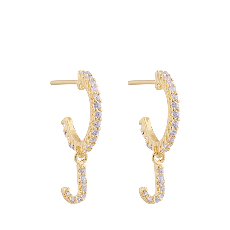 Argola Mini Letras Zircônias