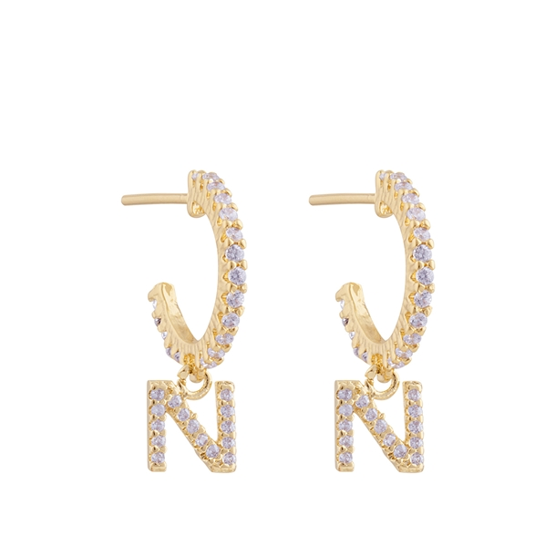 Argola Mini Letras Zircônias