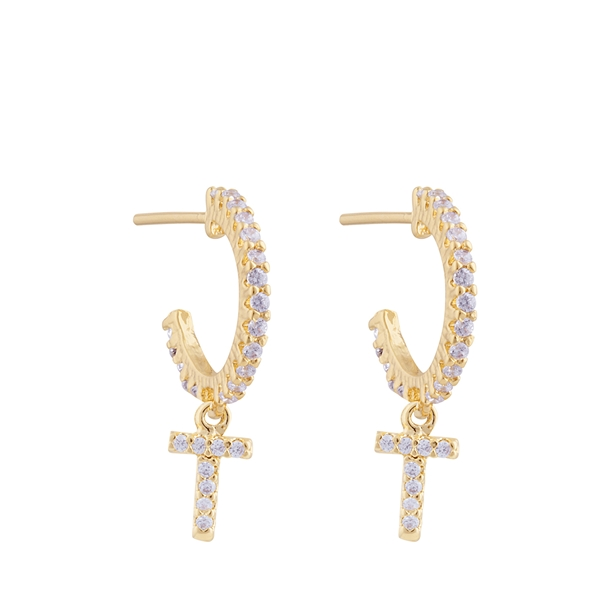 Argola Mini Letras Zircônias
