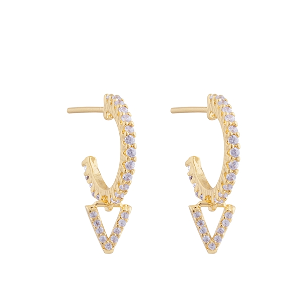 Argola Mini Letras Zircônias
