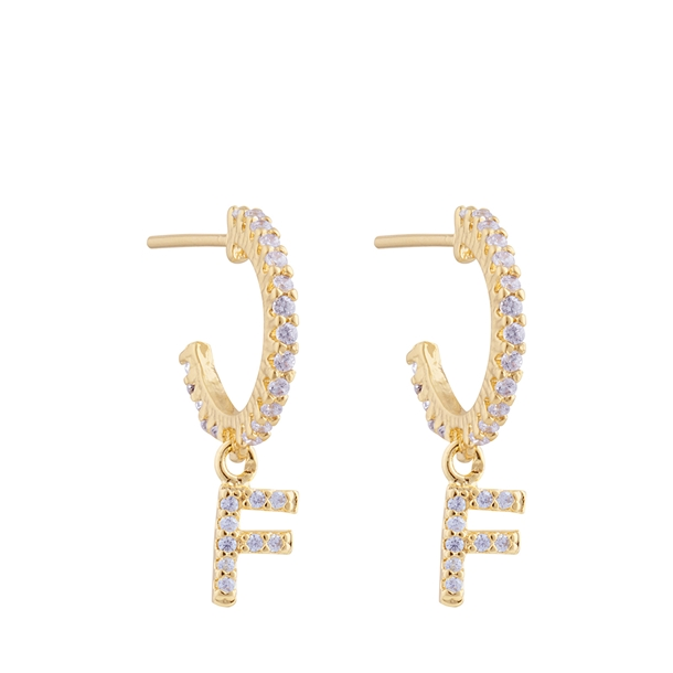Argola Mini Letras Zircônias