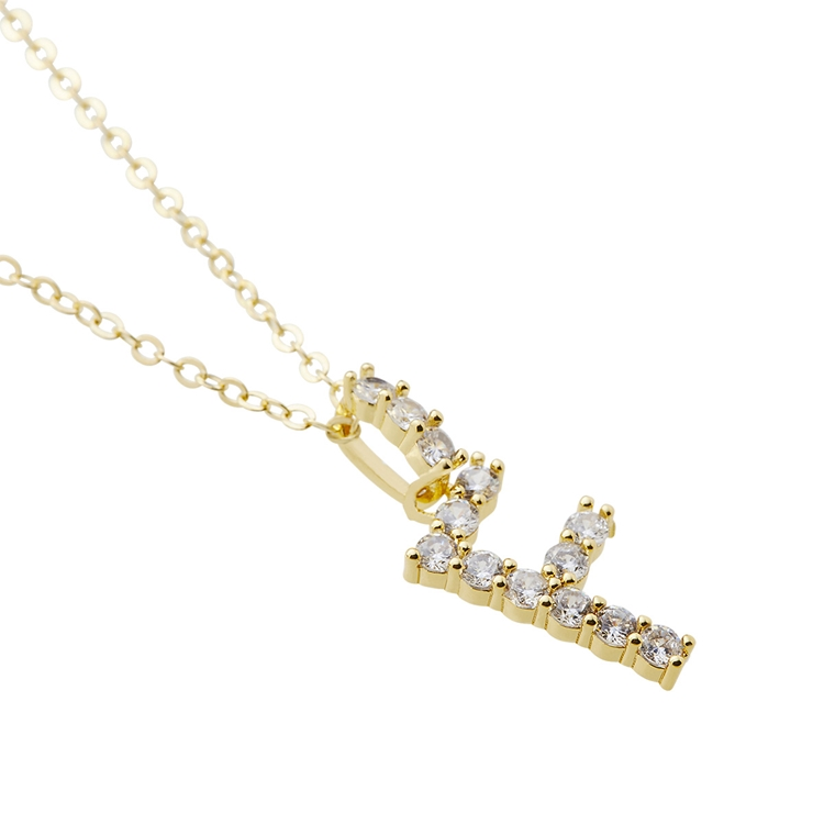 Colar Letras Zircônias Cravejadas