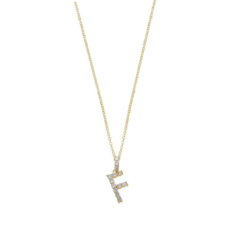 Colar Letras Zircônias Cravejadas