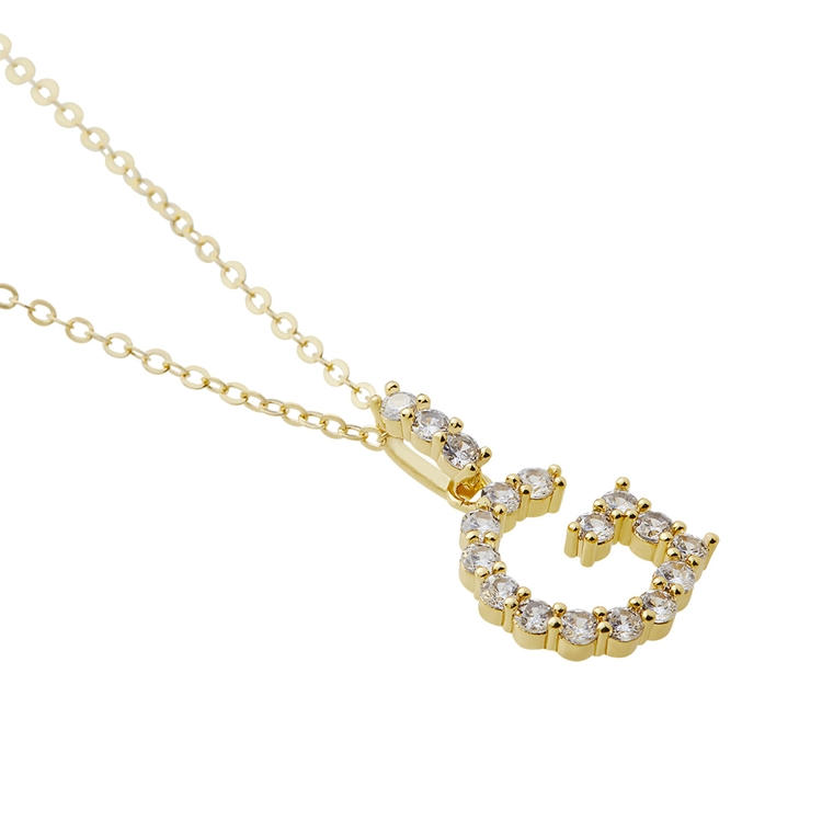 Colar Letras Zircônias Cravejadas