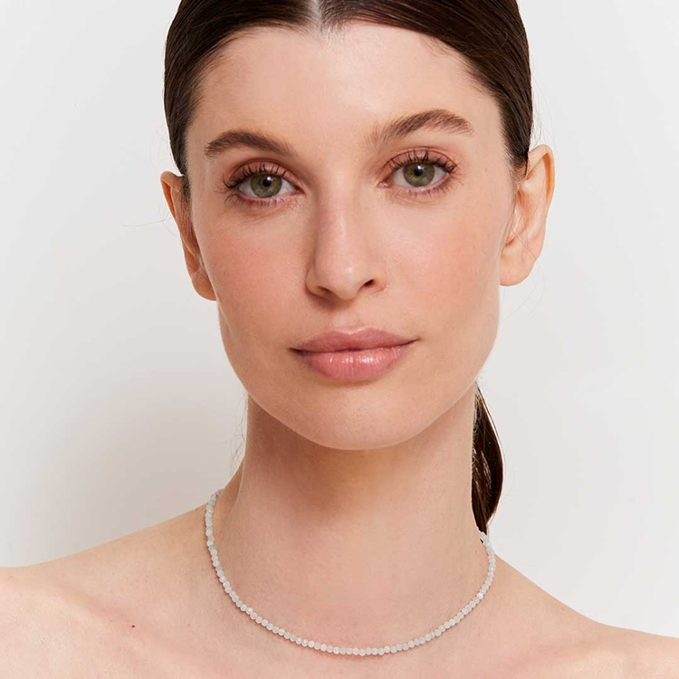 Choker de Água Marinha Natural