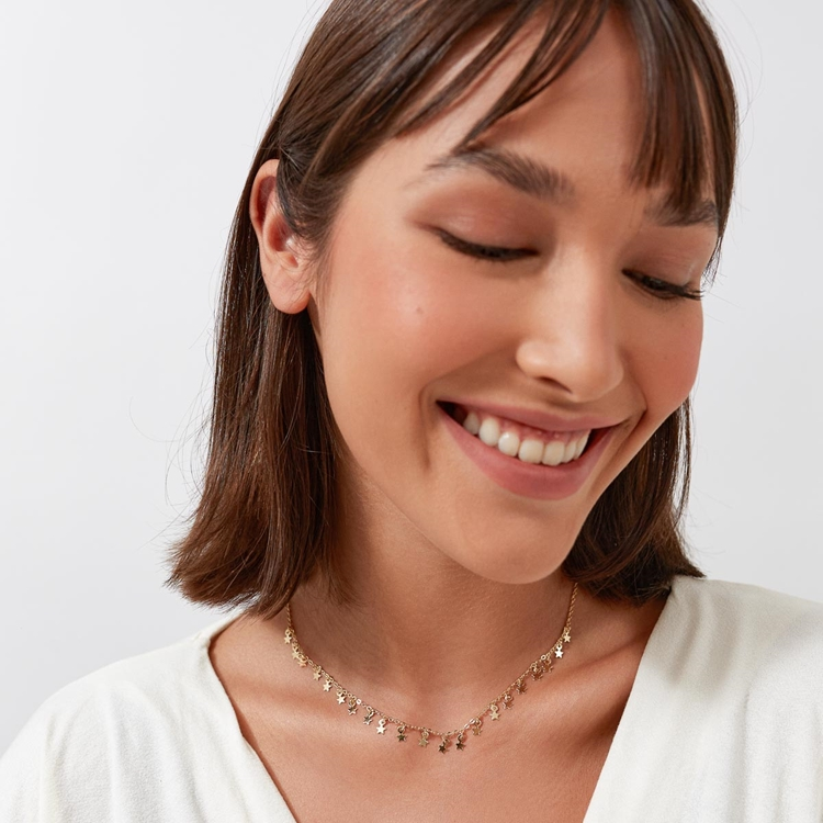 Colar Choker Estrelinhas