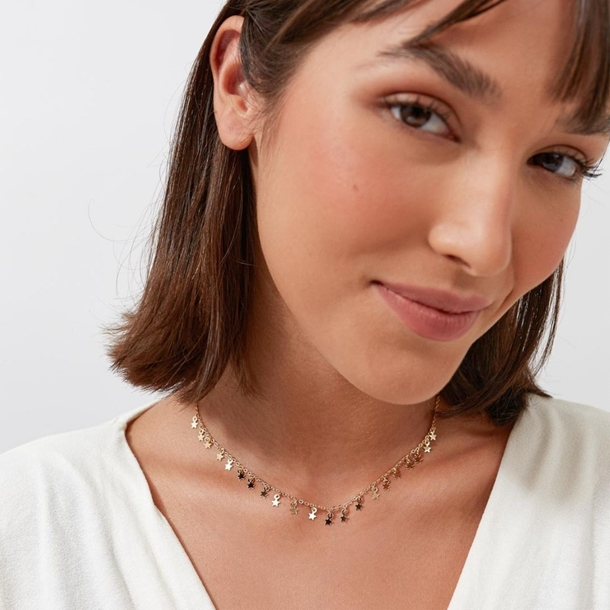 Colar Choker Estrelinhas