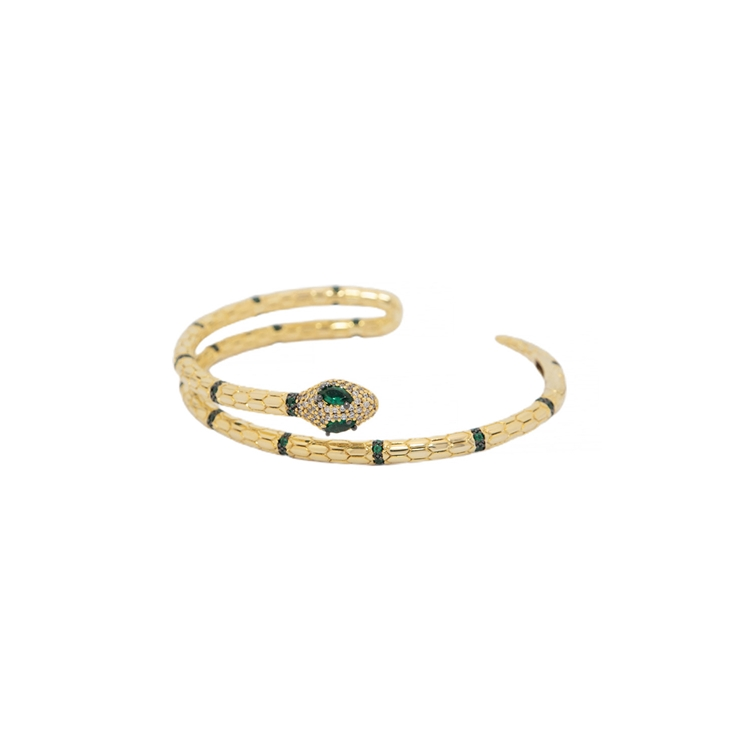 Bracelete Serpente Esmeralda