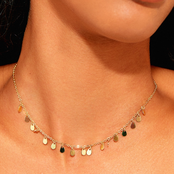 Colar Choker Gotinhas