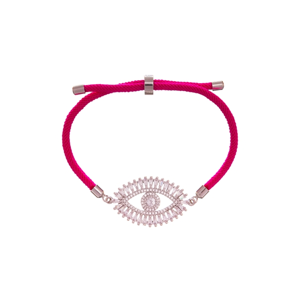 Pulseira Energy Pink Olho Cristal