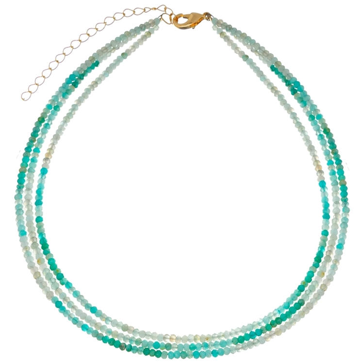 Choker Amazonita Triplo
