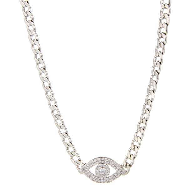 Colar Choker Olho Grego Zircônias