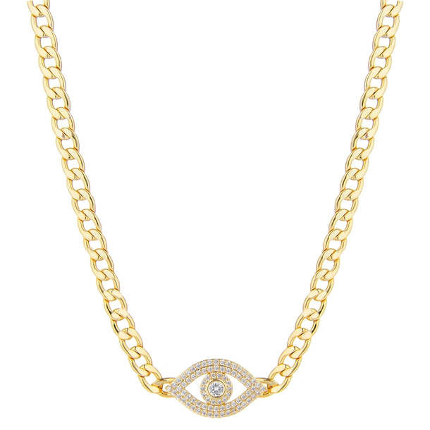 Colar Choker Olho Grego Zircônias