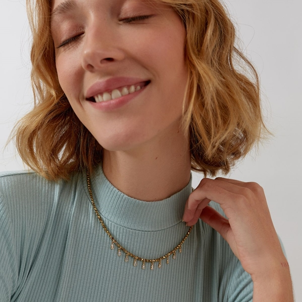 Choker Hematita Bolinhas