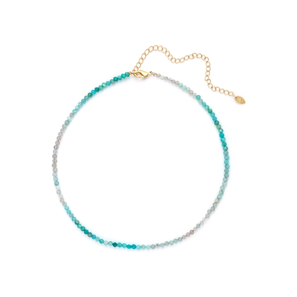 Colar Choker Amazonita Turquesa