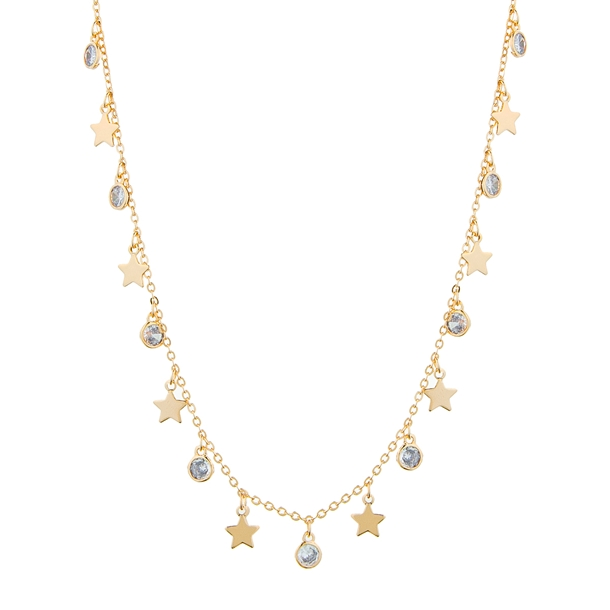 Colar Mini Estrelas com Zircônias