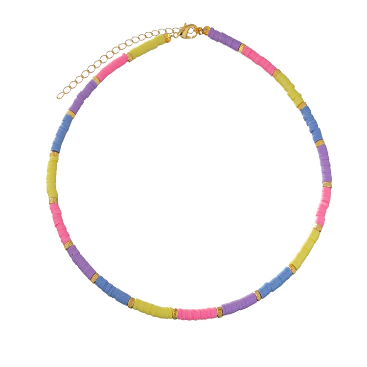 Colar Beads Rainbow Candy