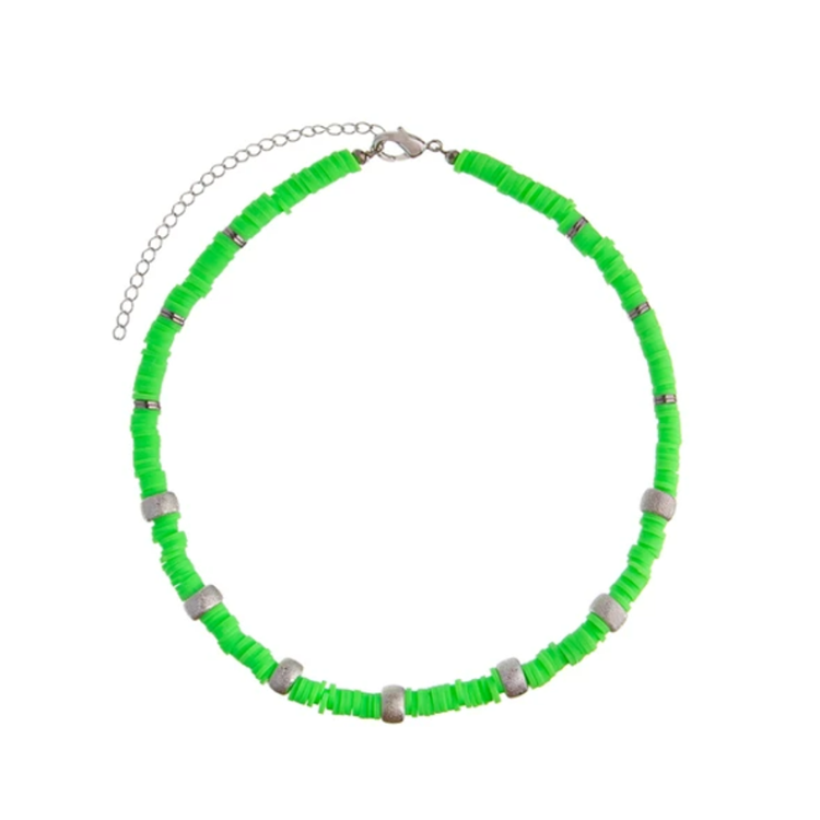 Colar Beads Lime