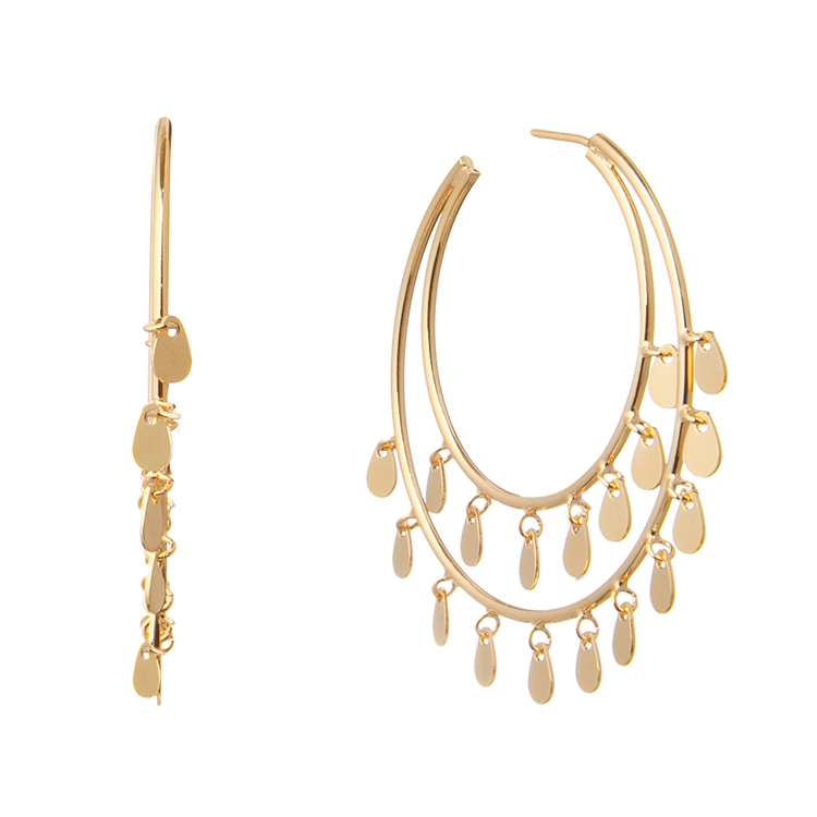 Argola Dupla Gotinhas