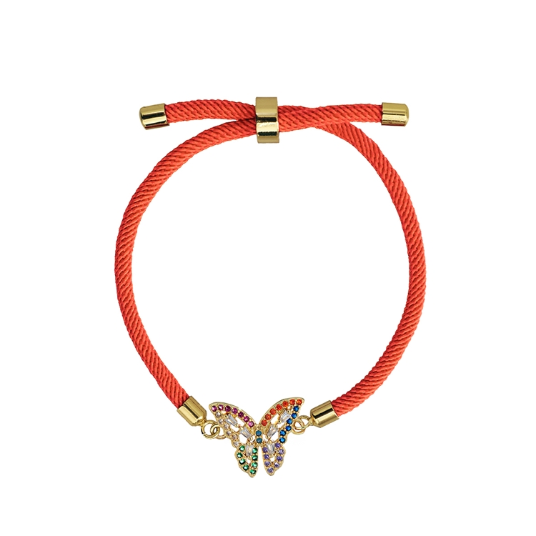 Pulseira Energy Mini Borboleta Tangerina